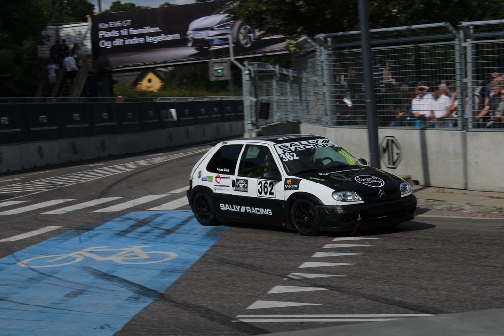 Bilen kørt af anden chauffør ved CHGP 2024
(Foto: JJ Media)